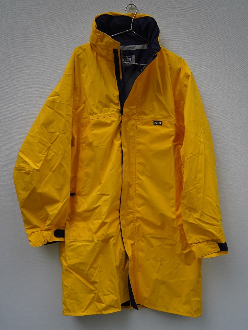Gill Yellow Sailing Jacket/Changing Jacket with hidden hood Size L Waterproof